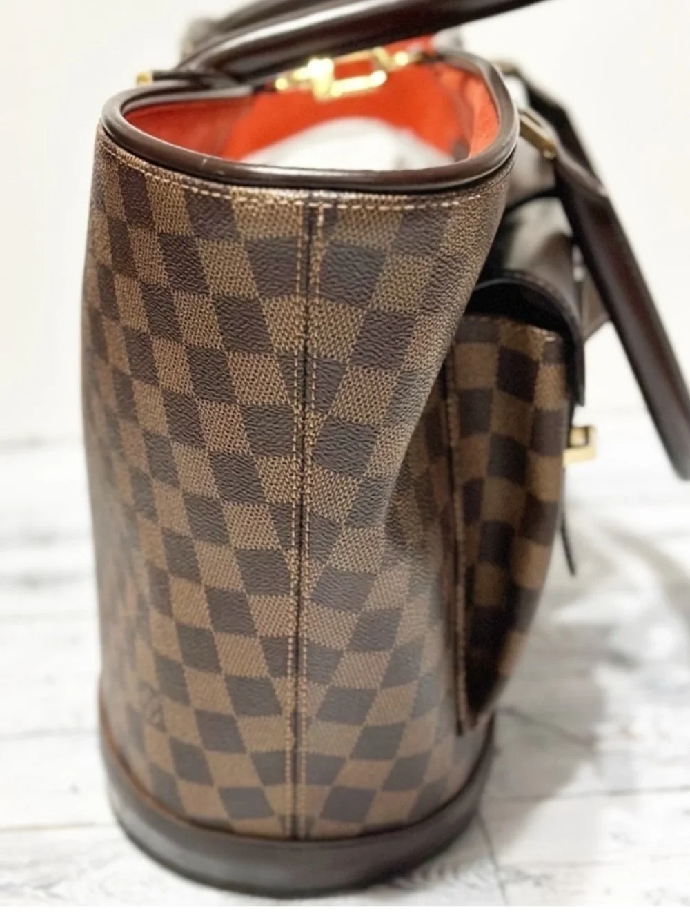 Louis Vuitton Manosque Damier GM Handbag Purse